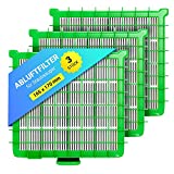 Hepa - Juego de 3 Filtros para aspiradora Rowenta ZR-002901 Silence Force Extreme Compact para aspiradora de suelo Filtro Reed casete filtro aspiradora filtro aspiradora
